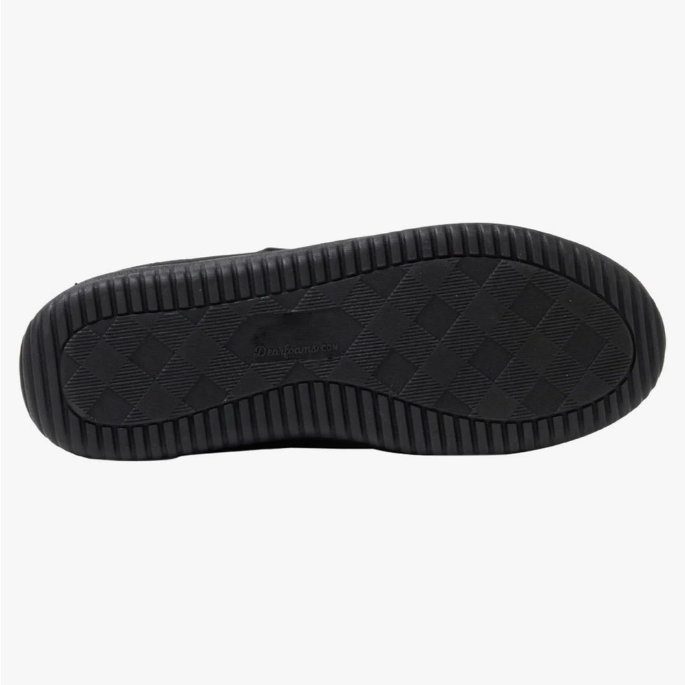 Men's Black Slip-On Slippers - Picture 6 of 12